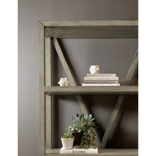 Linville Falls Wisemans View Etagere by Hooker Furniture in mink. Made from oak veneers in a modern style.