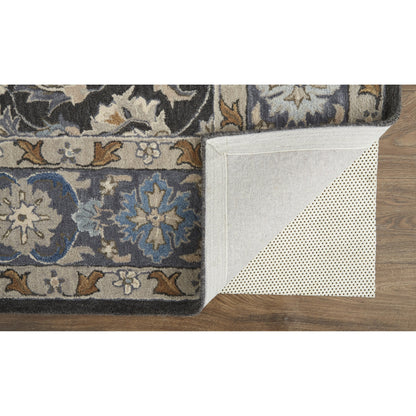 Rylan Transitional Oriental Rug - 8643F by Feizy in taupe, blue, ivory. Made from wool in a unique style.