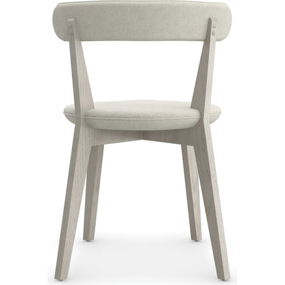 Bliss Dining Chair by Caracole in fossil. Made from ash, oak, linen in a modern style.
