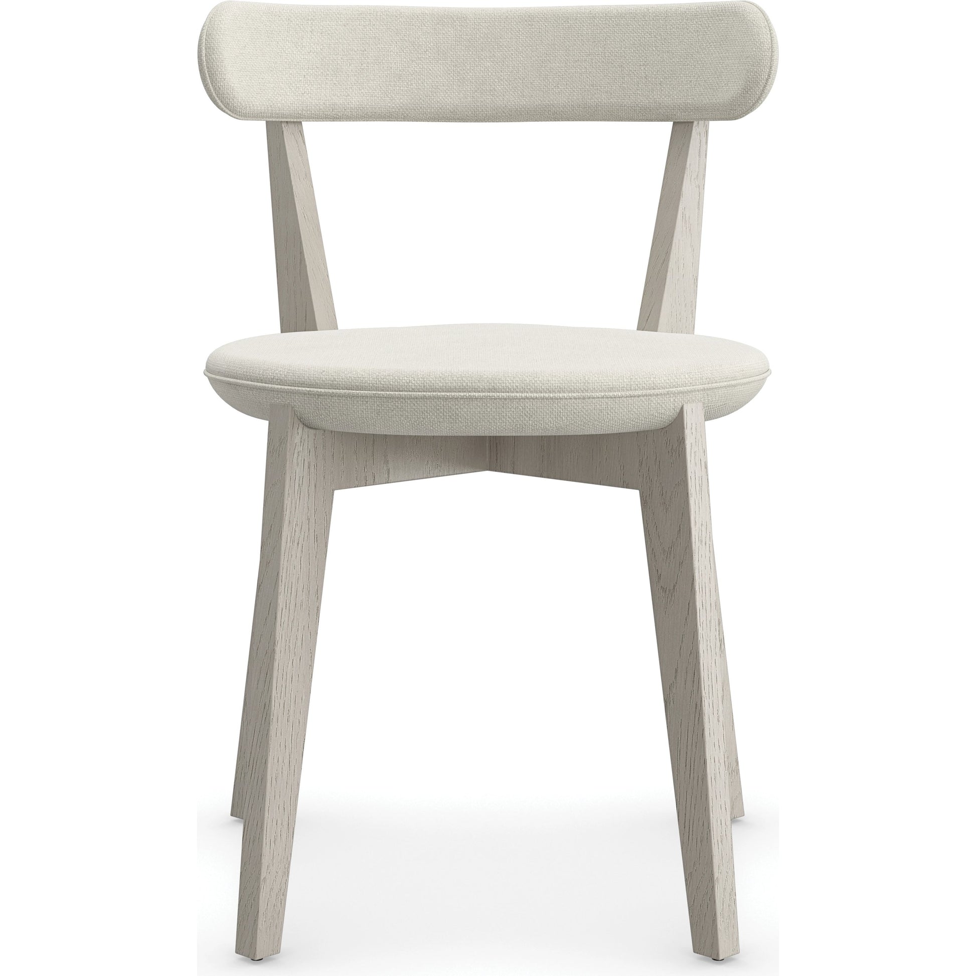 Bliss Dining Chair by Caracole in fossil. Made from ash, oak, linen in a modern style.