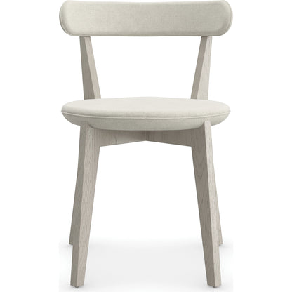 Bliss Dining Chair by Caracole in fossil. Made from ash, oak, linen in a modern style.