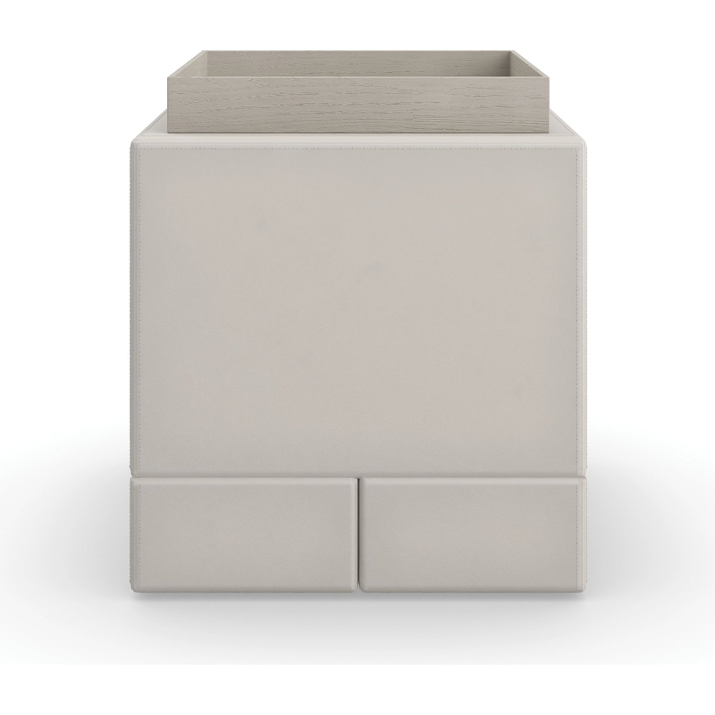 003 SI-2095957 | Additional Silo | Bindi Side Table by Caracole in taupe and fossil. Made from ash, oak in a modern style.