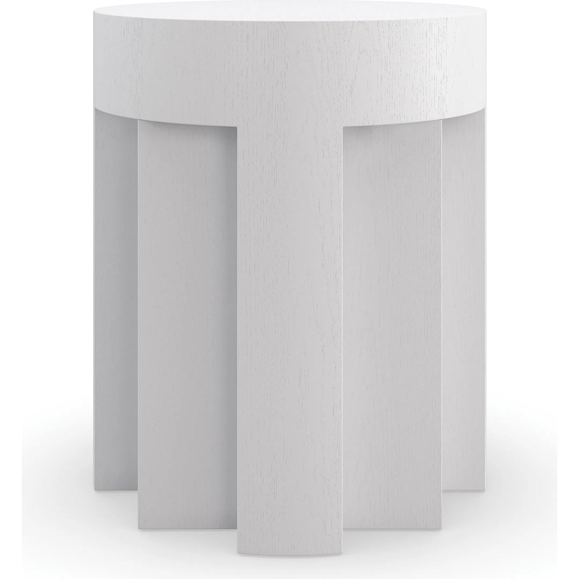Eli Side Table by Caracole in chalk. Made from ash, oak in a modern style.