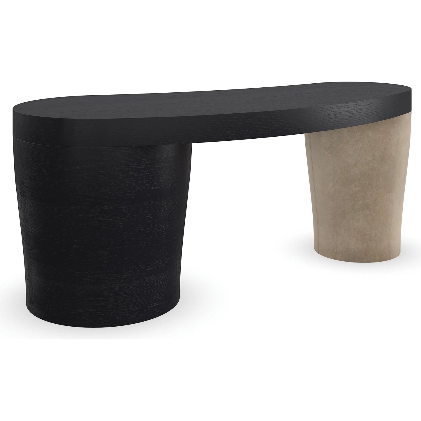 002 SI-2193838 | Additional Silo | Gus Desk by Caracole in basalt. Made from ash, oak in a modern style.