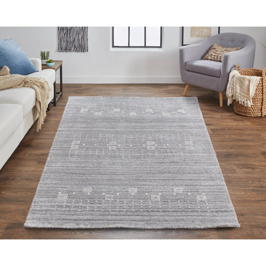 Legacy Contemporary Gebbah Rug - 6578F by Feizy in gray, ivory. Made from wool, viscose in a unique style.