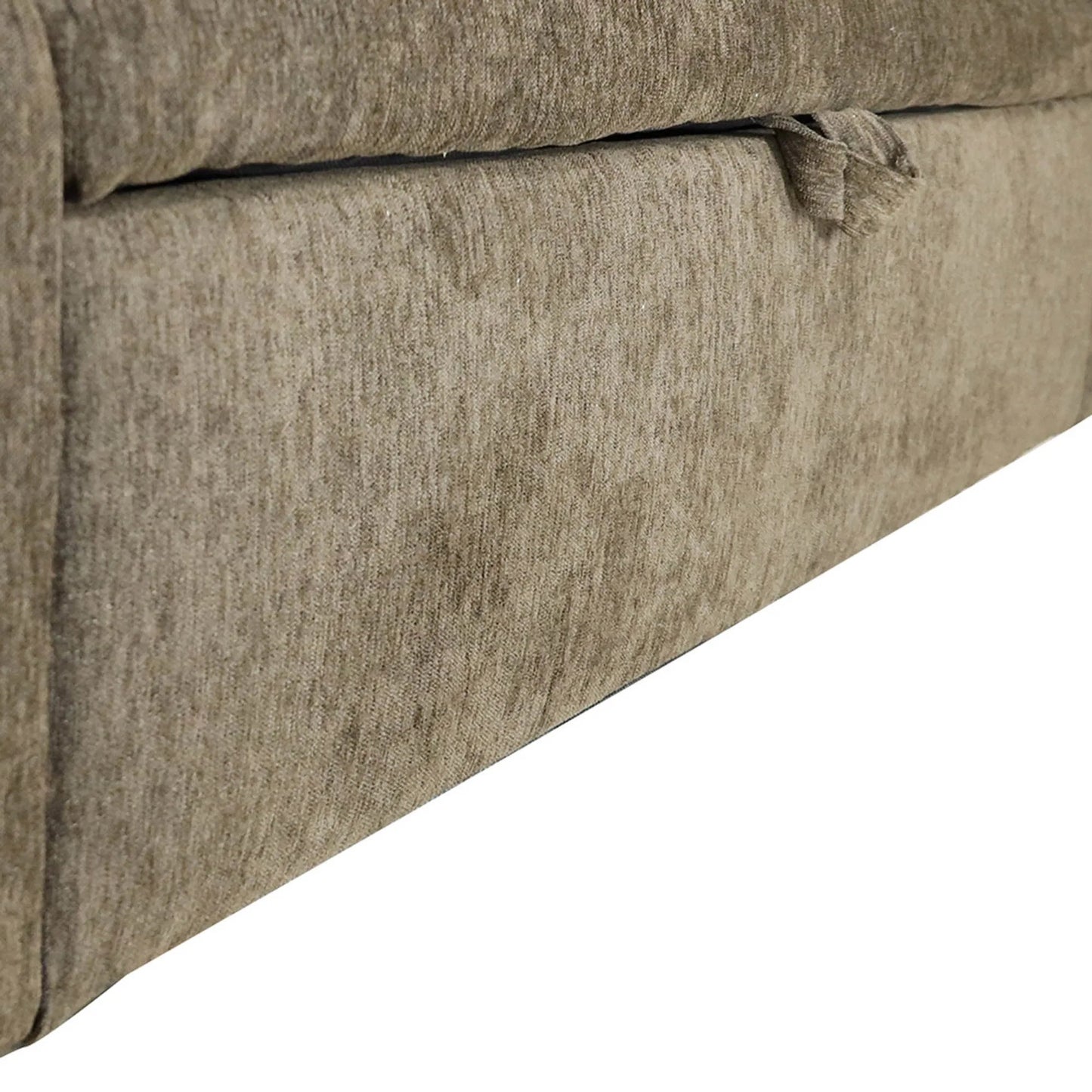 005 SI-2325103 | Closeup | Khloe Storage Bench by LH Imports in matte black. Made from black metal, foam, 100% polyester fabric in a transitional style.