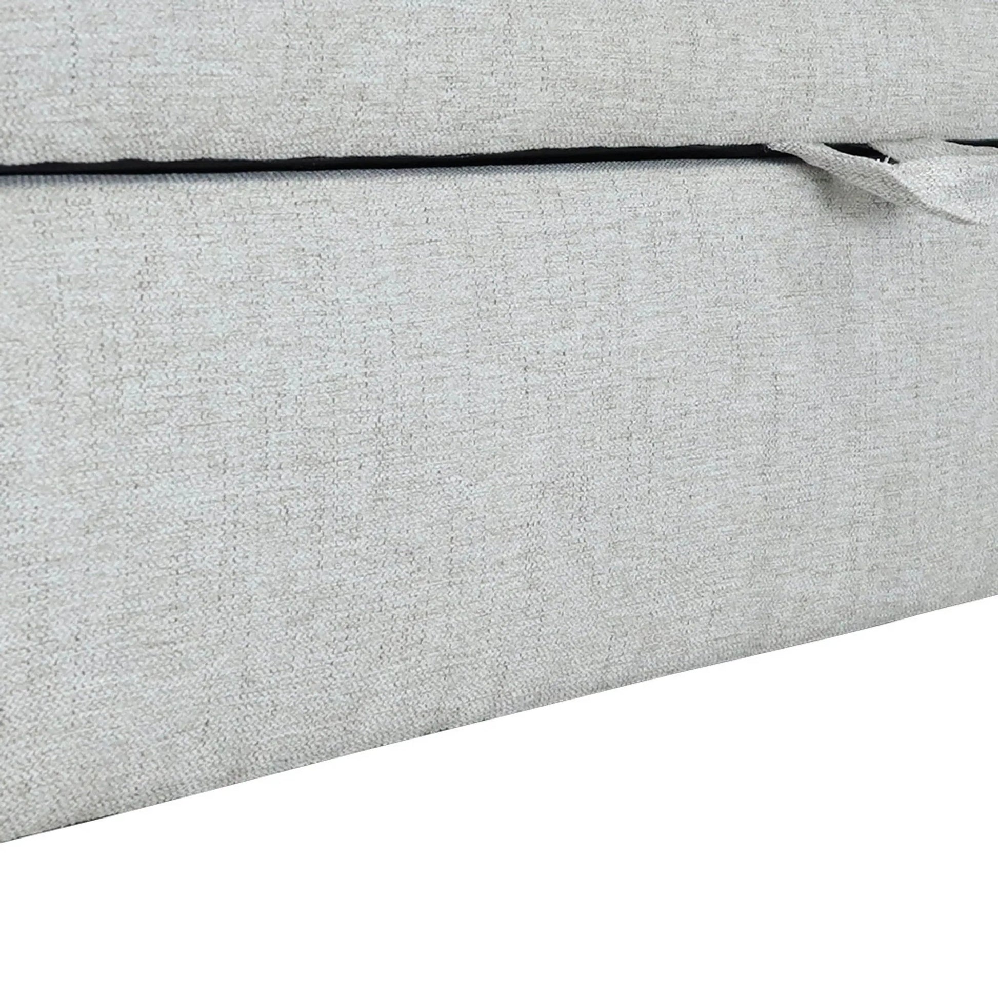 Khloe Storage Bench by LH Imports in matte black. Made from black metal, foam, 100% polyester fabric in a transitional style.