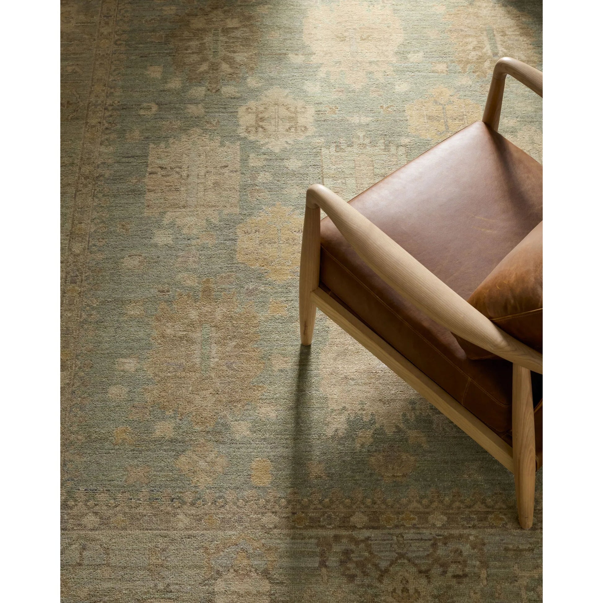 Khotan KHT-2304 Rug by Surya in sage, sandstone, ivory, taupe, dusty blue. Made from wool in a unique style.