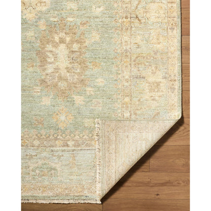 Khotan KHT-2304 Rug by Surya in sage, sandstone, ivory, taupe, dusty blue. Made from wool in a unique style.