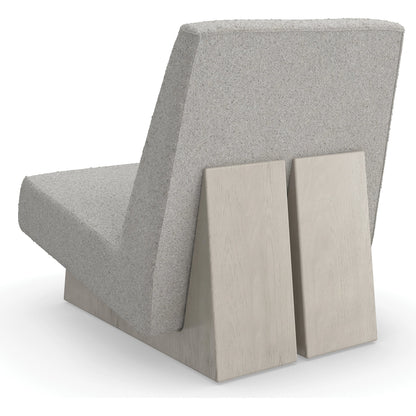 Indi Accent Chair by Caracole in fossil. Made from oak in a modern style.