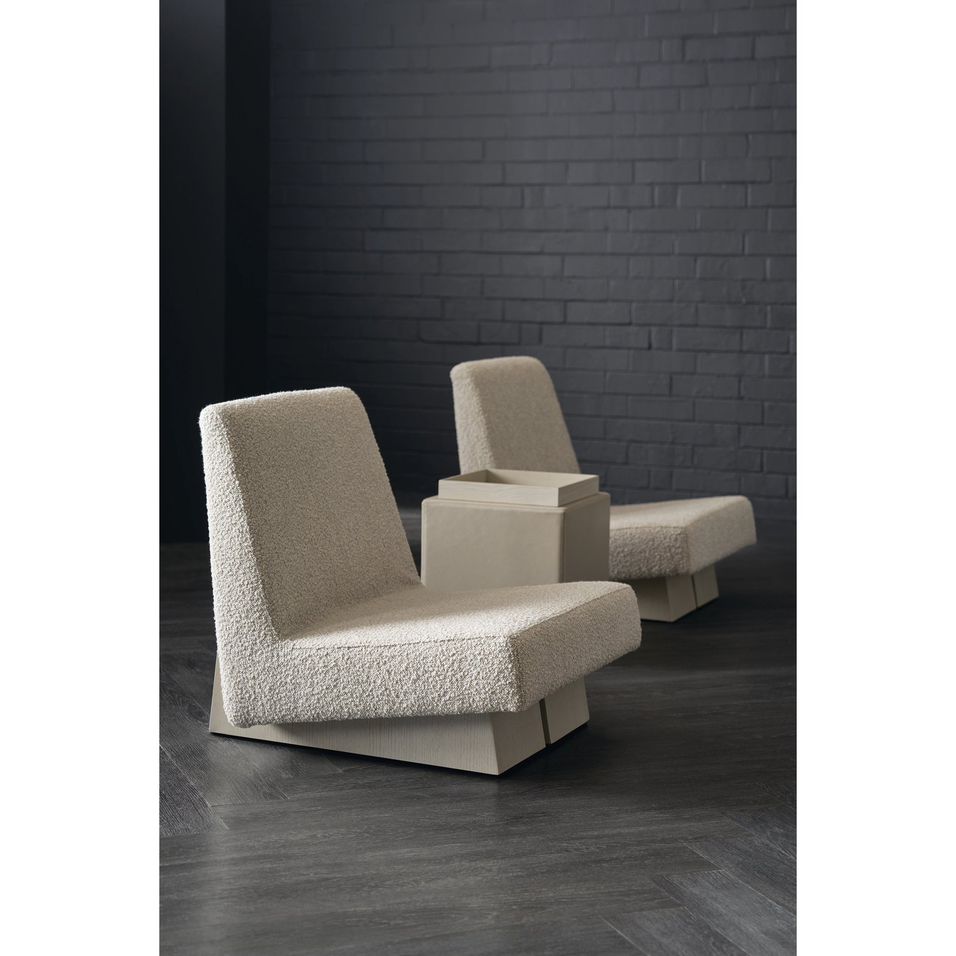 Indi Accent Chair by Caracole in fossil. Made from oak in a modern style.