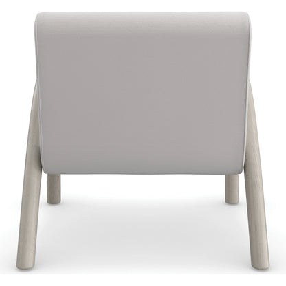 Coco Accent Chair by Caracole in taupe and fossil. Made from ash in a modern style.