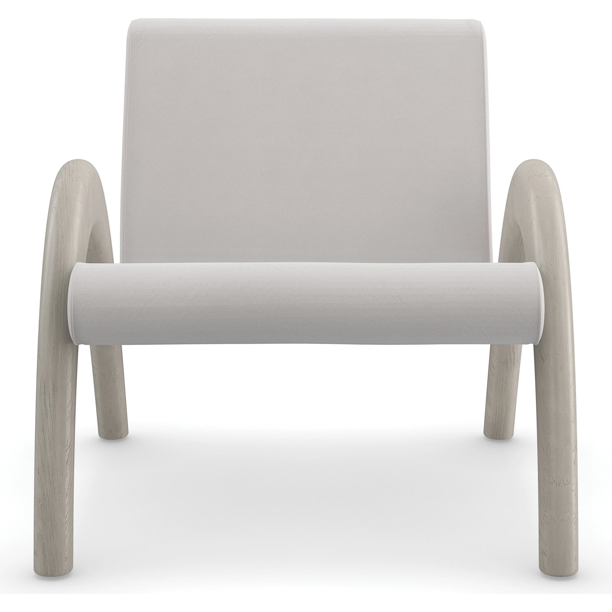 Coco Accent Chair by Caracole in taupe and fossil. Made from ash in a modern style.