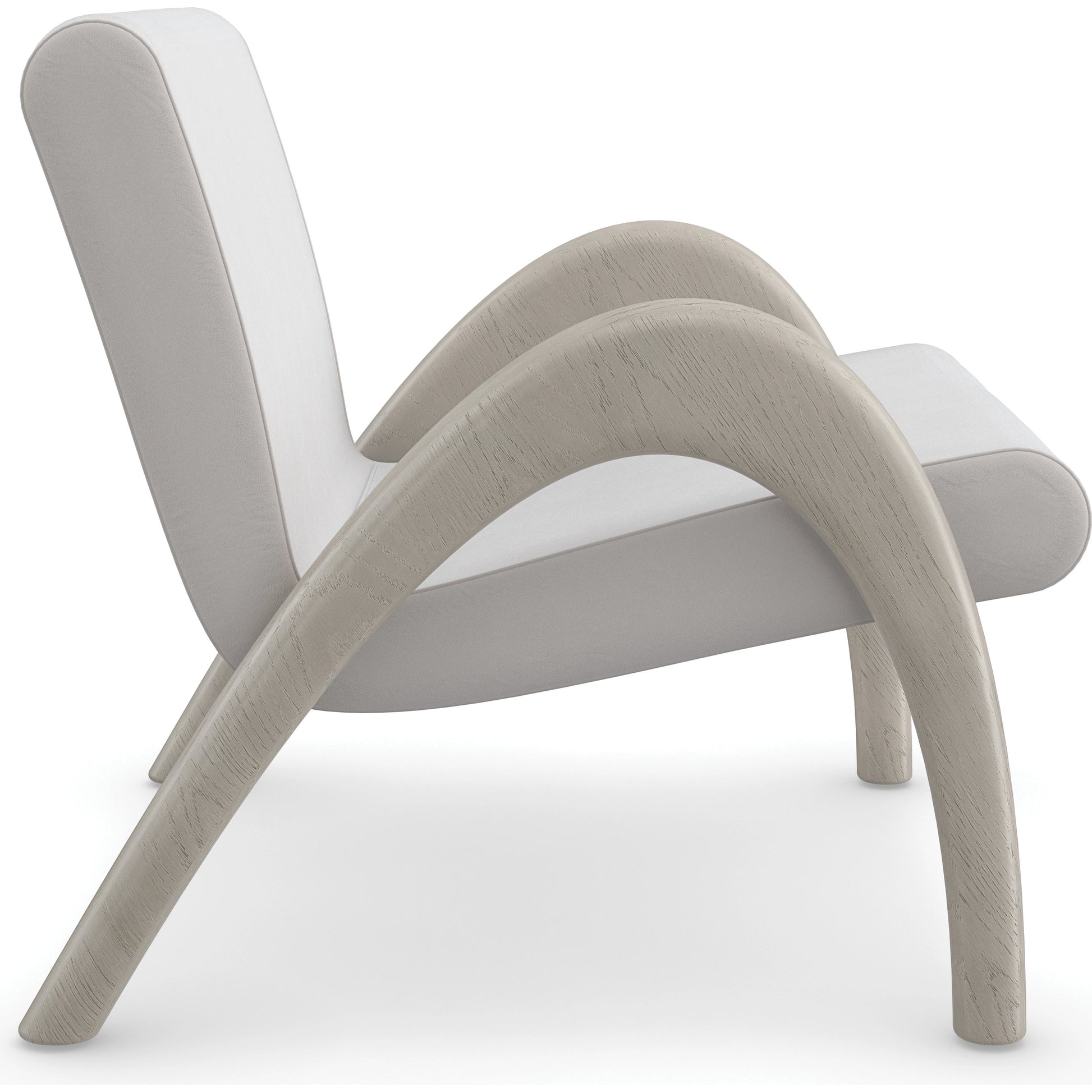Coco Accent Chair by Caracole in taupe and fossil. Made from ash in a modern style.
