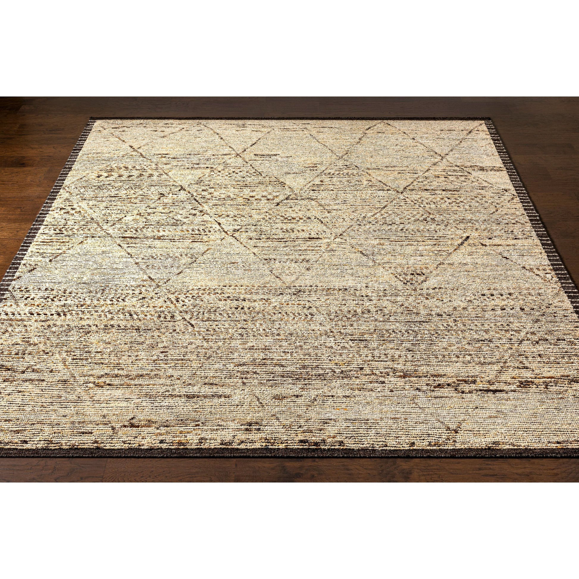 Khyber Rug - 30237 by Surya in brown, tan, black, dark brown, charcoal, beige. Made from unique in a unique style.