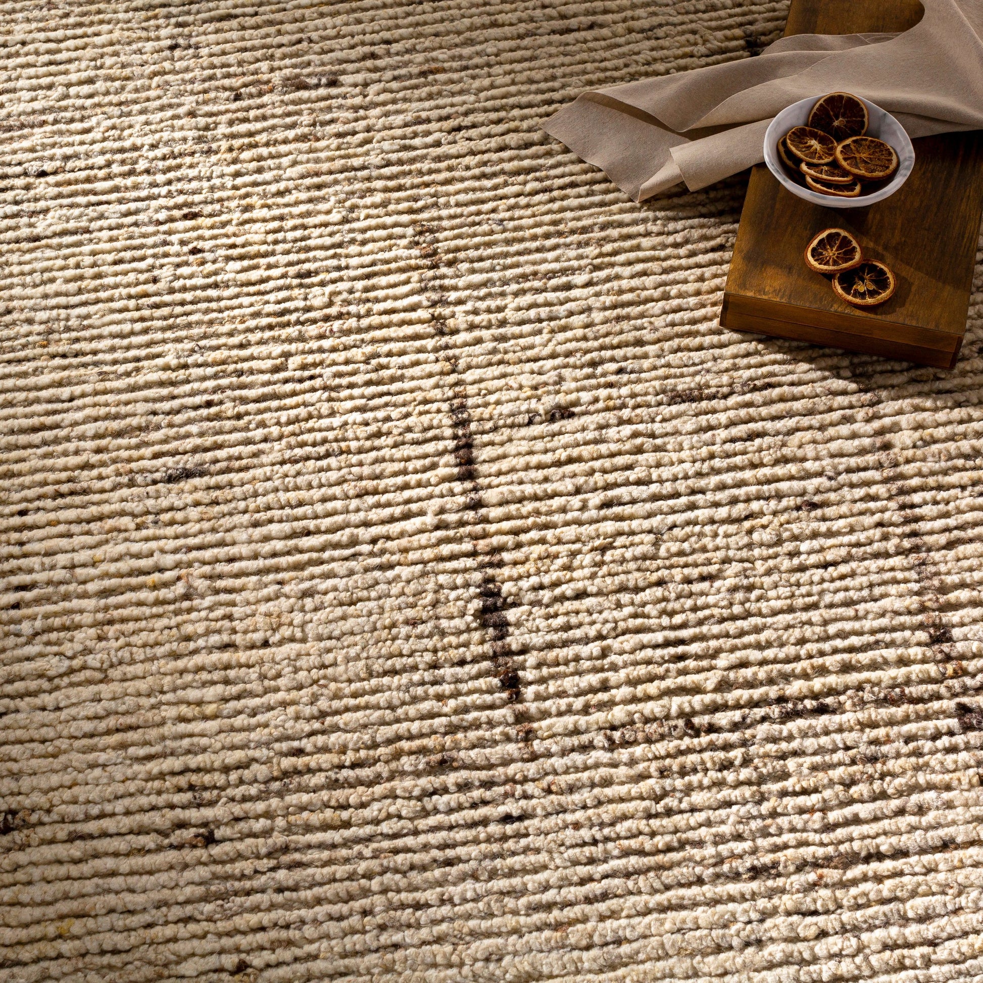 Khyber Rug - 30879 by Surya in wheat, beige, dark brown. Made from 90% wool, 10% polyester in a unique style.