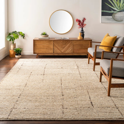 Khyber Rug - 30879 by Surya in wheat, beige. Made from 90% wool, 10% polyester in a unique style.