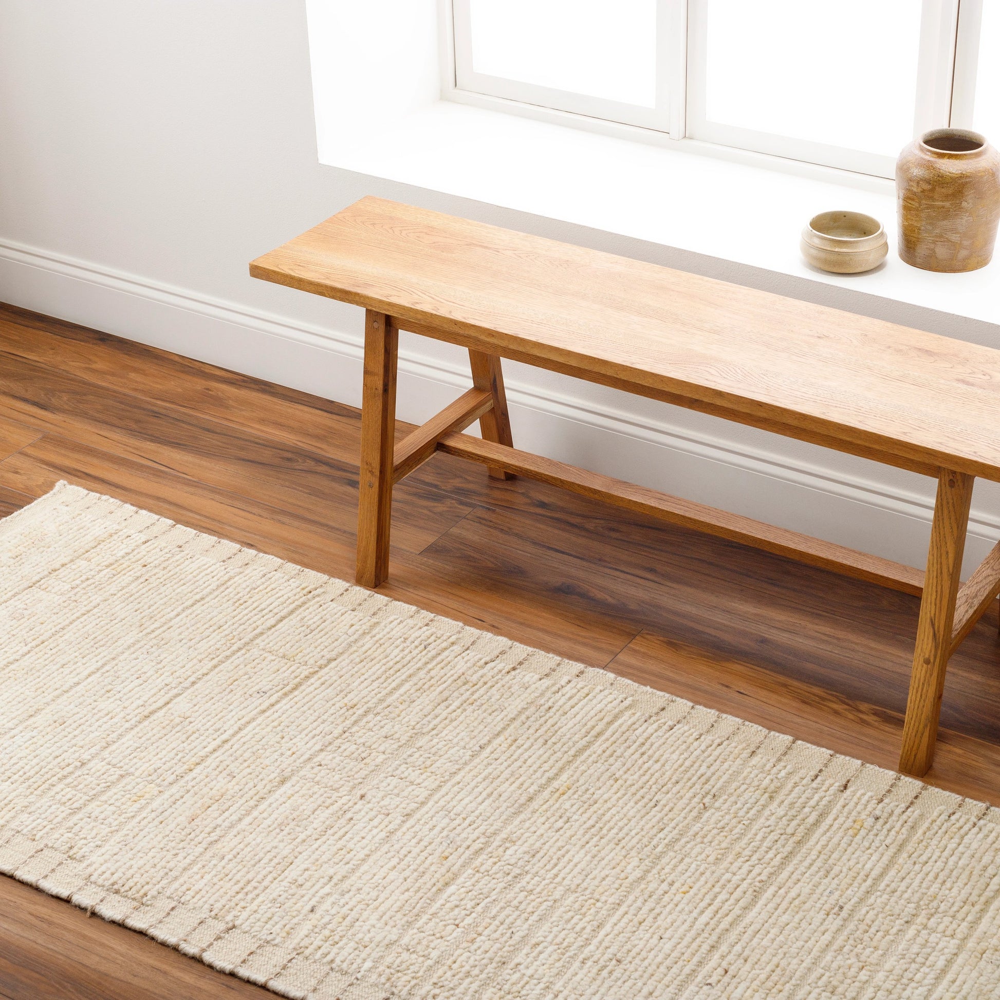 Khyber KHY-2303 Rug by Surya in wheat, beige, dark brown. Made from 90% wool, 10% polyester in a unique style.