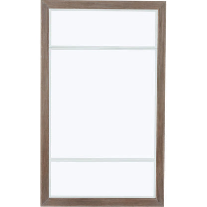 Cityscapes Whitney Mirror by A.R.T. Furniture in brown and stone. Made from parawood solids, quarter oak veneer in a modern style.
