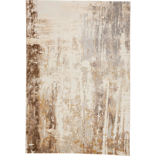 Parker Transitional Rug - 3709F by Feizy in tan, ivory, gray. Made from viscose, polyester in a unique style.