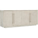Modern Mood Entertainment Console by Hooker Furniture. Made from oak veneers, raffia in a modern style.