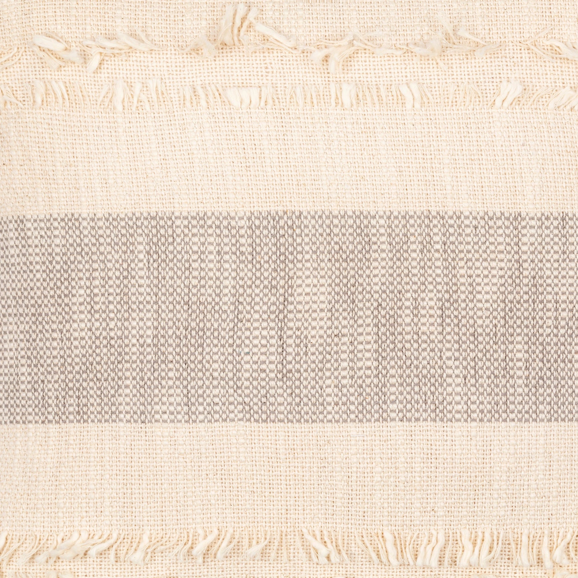 Kiefer Pillow - 8486 by Surya in gray, cream. Made from 100% cotton in a cottage & farmhouse style.