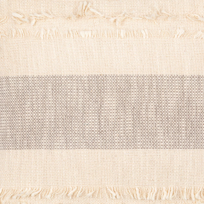 Kiefer Pillow - 8486 by Surya in gray, cream. Made from 100% cotton in a cottage & farmhouse style.