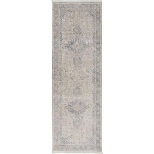 Marquette Transitional Rug - 3775F by Feizy in taupe, gray, blue. Made from polyester, acrylic in a unique style.