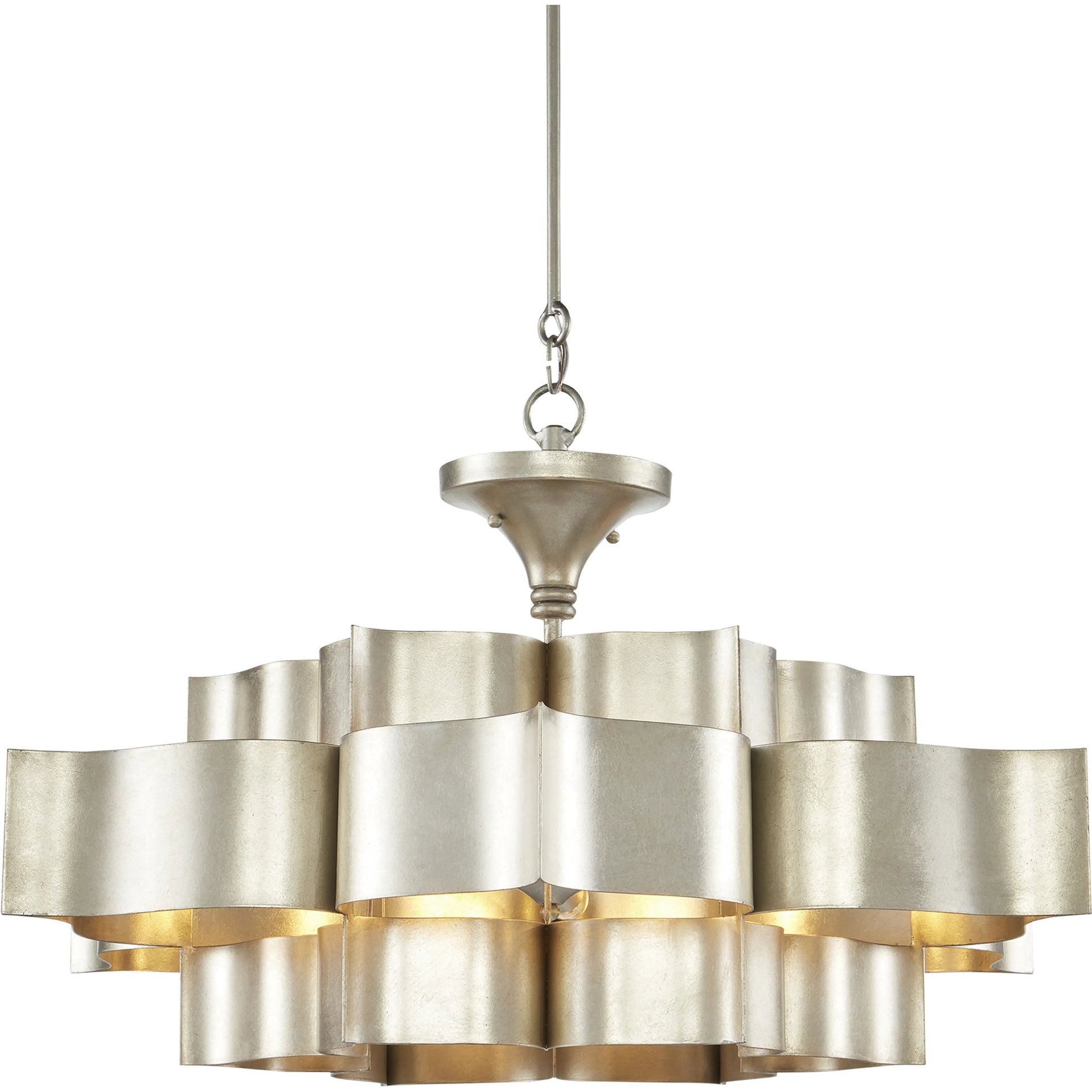 Grand Lotus Chandelier by Currey and Company. Made from unique in a modern style.
