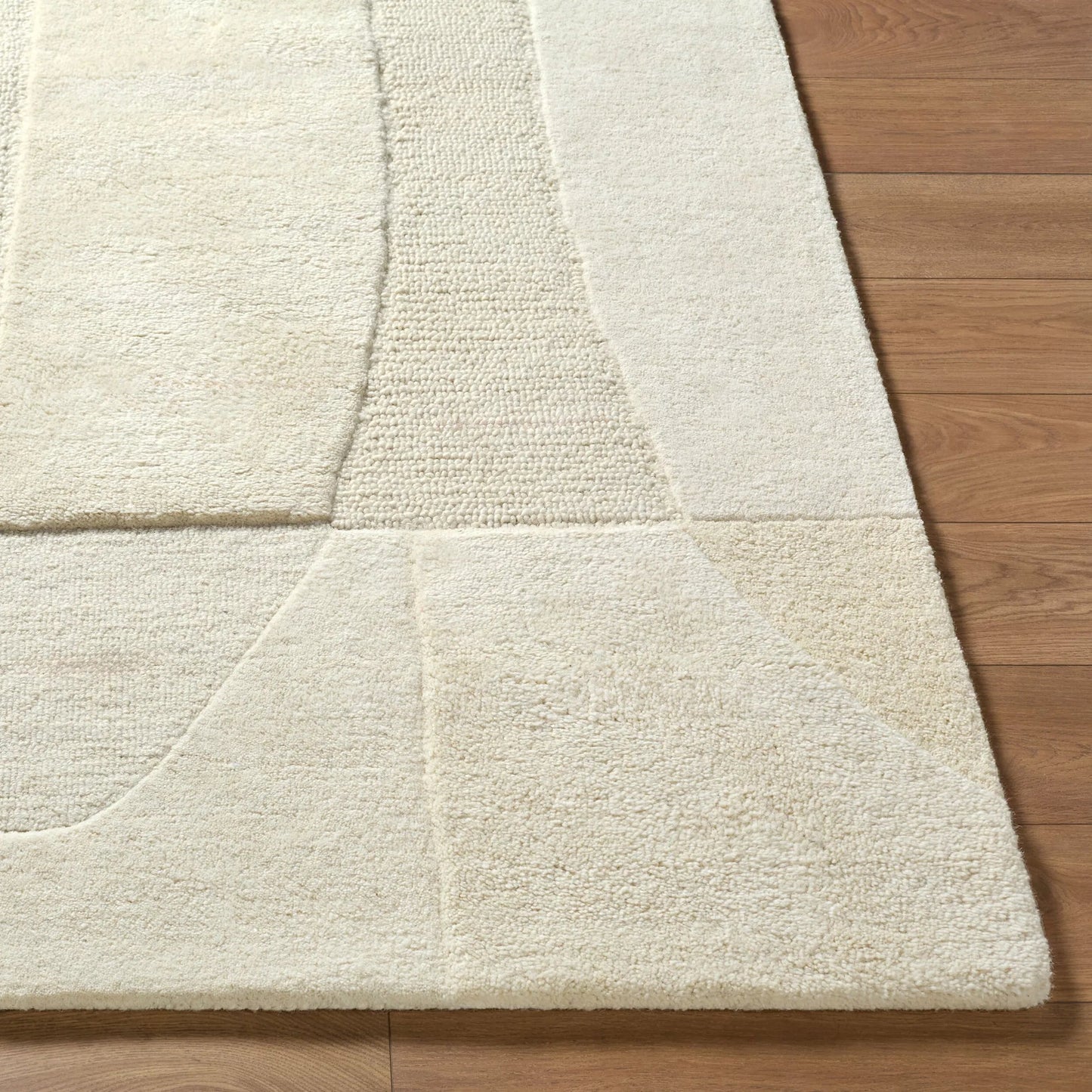 002 SI-2165792,SI-2165793,SI-2165794,SI-2165795 | Closeup | Kinsley KIS-2303 Rug by Livabliss in ivory, cream, beige, sand. Made from wool in a unique style.