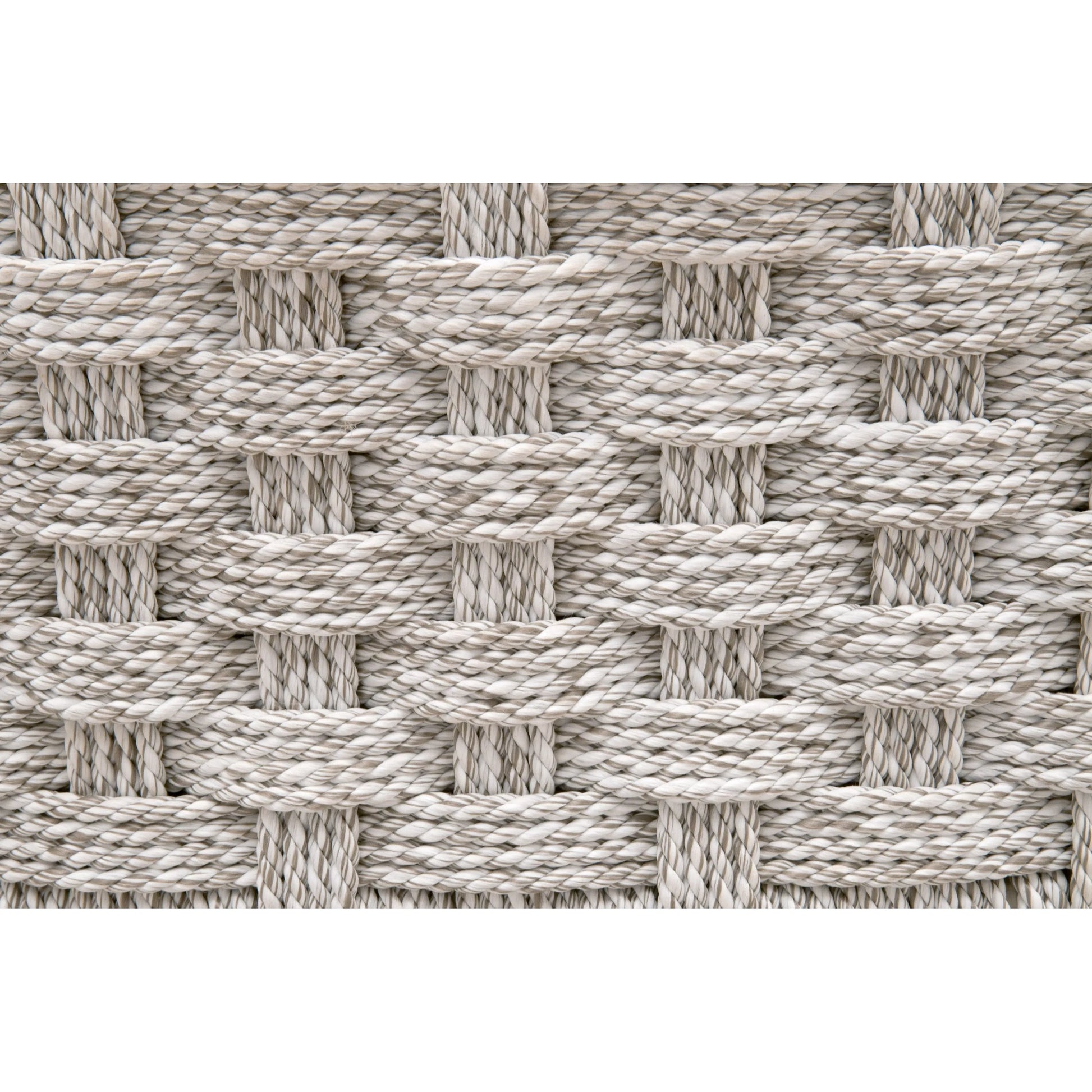 Kitts Dining Chair (Set of 2) by Essentials For Living in white speckle twist rope, weathered ever teak. Made from solid teak wood in a transitional style.