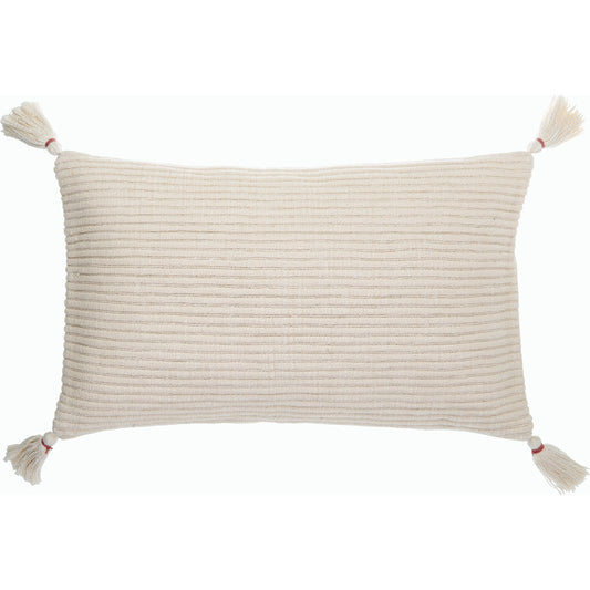 Kiruna Pillow - 35702 by Surya in off-white, light grey, warm grey, light silver. Made from cotton in a cottage & farmhouse style.