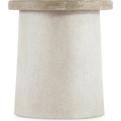 Easley Side Table by Bernhardt in trevin, silt. Made from resin, metal in a transitional style.