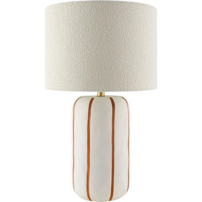 Kinki Accent Table Lamp by Livabliss in hand painted. Made from ceramic, linen, polyester, iron in a unique style.