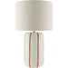 Kinki Accent Table Lamp by Livabliss in hand painted. Made from ceramic, linen, polyester, iron in a unique style.