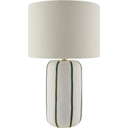 Kinki Accent Table Lamp by Livabliss in hand painted. Made from ceramic, linen, polyester, iron in a unique style.