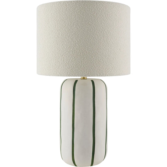 Kinki Accent Table Lamp by Livabliss in hand painted. Made from ceramic, linen, polyester, iron in a unique style.