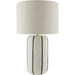Kinki Accent Table Lamp by Livabliss in hand painted. Made from ceramic, linen, polyester, iron in a unique style.