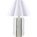 Kinki Accent Table Lamp by Livabliss in hand painted. Made from ceramic, linen, polyester, iron in a unique style.