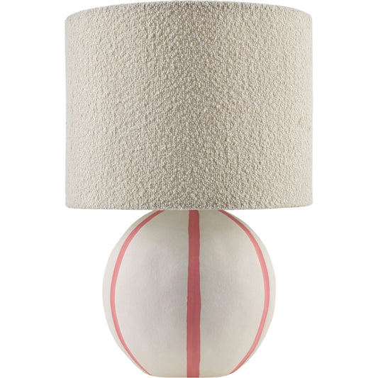 001 SI-2530284 | Primary Silo | Kinki Round Accent Table Lamp by Livabliss in hand painted. Made from ceramic, linen, polyester in a unique style.