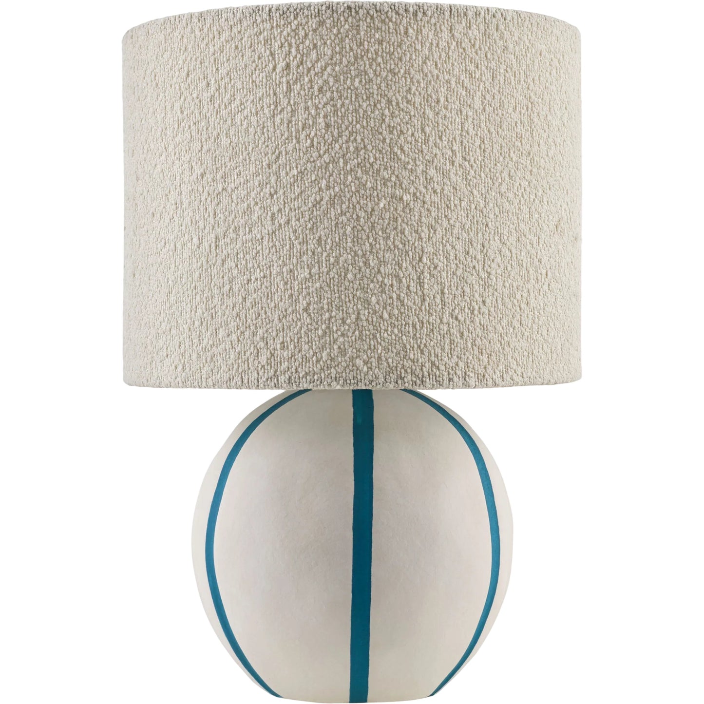 002 SI-2530285 | Primary Silo | Kinki Round Accent Table Lamp by Livabliss in hand painted. Made from ceramic, linen, polyester in a unique style.