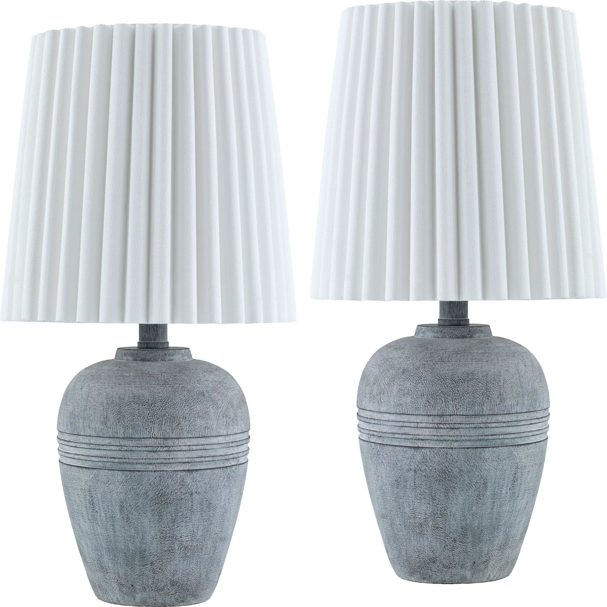 Kakisa Accent Table Lamp (Set of 2) by Livabliss in painted. Made from resin, linen, polyester in a transitional style.