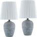 Kakisa Accent Table Lamp (Set of 2) by Livabliss in painted. Made from resin, linen, polyester in a transitional style.