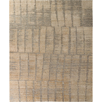 Kolkata KKT-2300 Rug by Surya in beige, taupe, slate gray, sandstone. Made from face: 60% wool, 40% silk, warp: 100% cotton in a unique style.