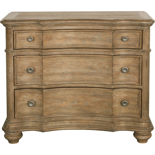 Weston Hills Bachelor's Chest by Pulaski Furniture in flax seed. Made from hardwood solids, hickory veneers in a traditional style.
