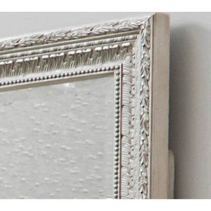 Camila Mirror by Pulaski Furniture in semi-transparent creamy white. Made from ash veneers in a modern style.
