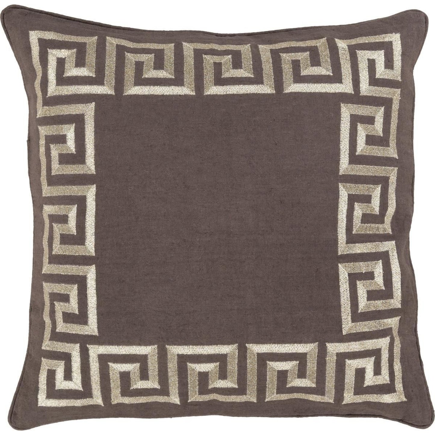 003 O-SURYA-KLD004-2222D,O-SURYA-KLD004-2222P | Primary Silo | Key Pillow - 33366 by Surya. Made from 100% linen in a eclectic & global style.