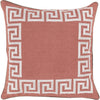 Salmon, Ivory, Taupe / Down Feather / 18" x 18"
