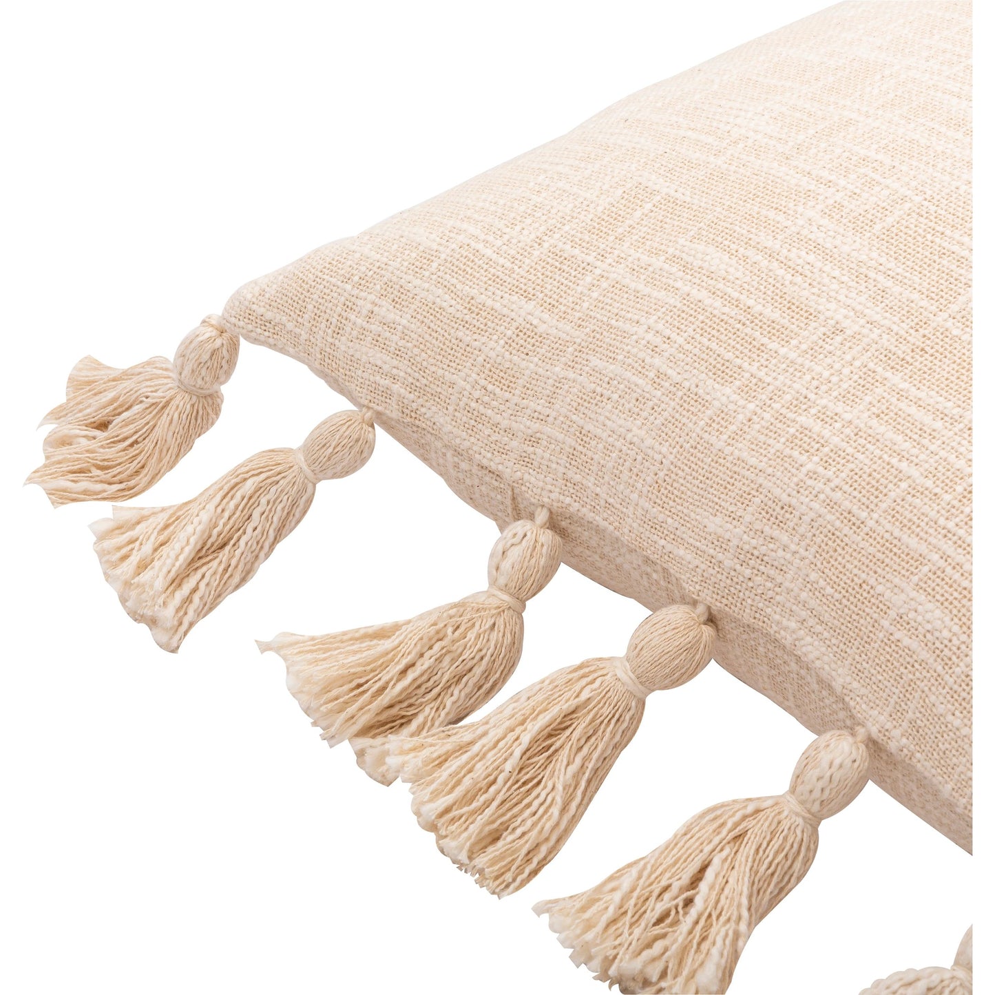 004 SI-1884025,SI-1884026 | Closeup | Kellie Pillow - 20681 by Livabliss in cream. Made from 100% cotton in a cottage & farmhouse style.