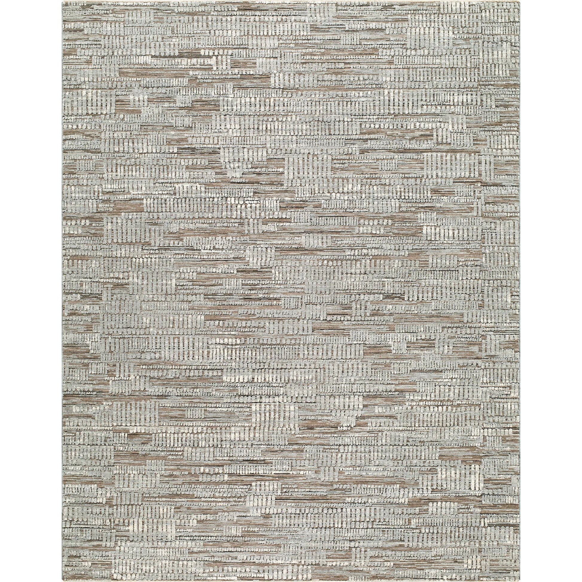 Keller KLR-2305 Rug by Livabliss in medium gray, black, charcoal, beige. Made from polyester in a unique style.